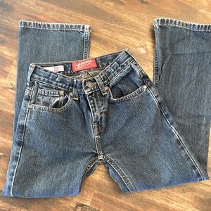 Arizona boy’s jeans. Size 8 slim. Adjustable waistband. Original bootcut.
